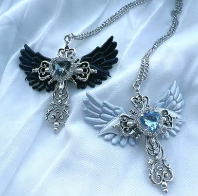 Gem Winged Pendant