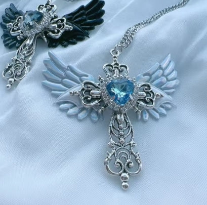 Gem Winged Pendant