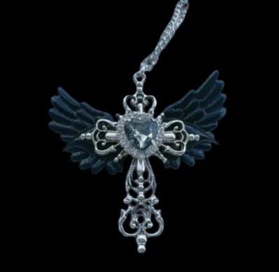 Gem Winged Pendant