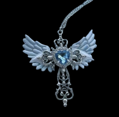 Gem Winged Pendant